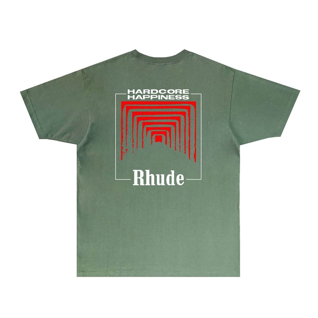 Rhude T-shirts Printed Trendy Pure Cotton