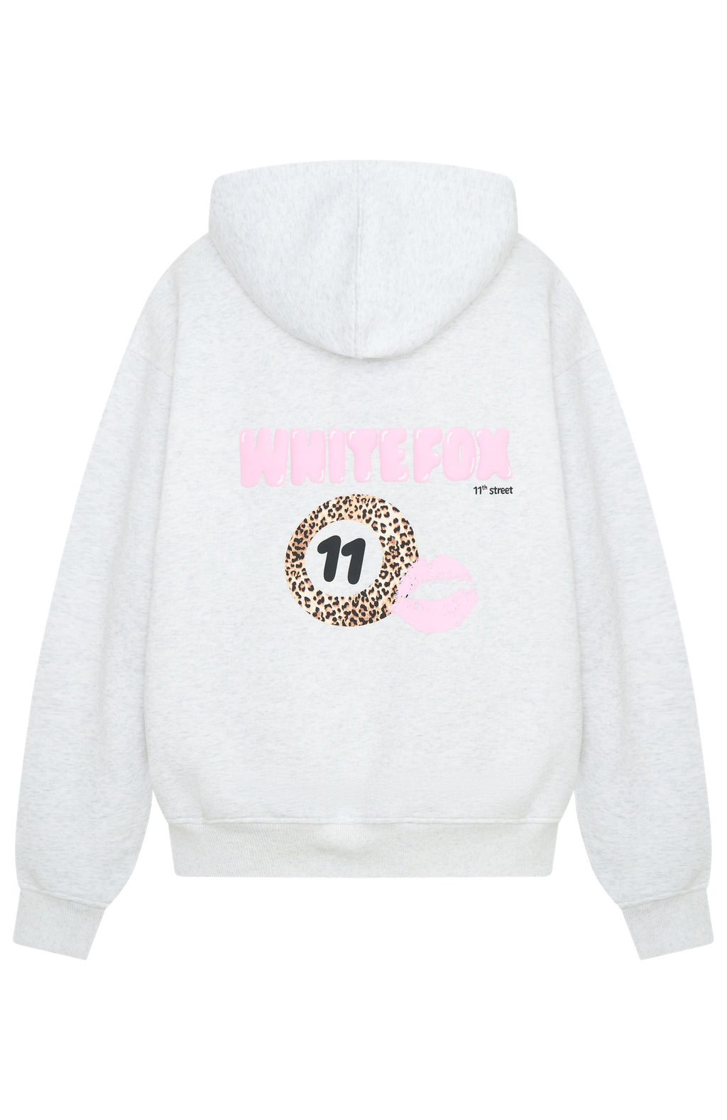 11th Street She's So Lucky Oversized Hoodie Leopard Splice