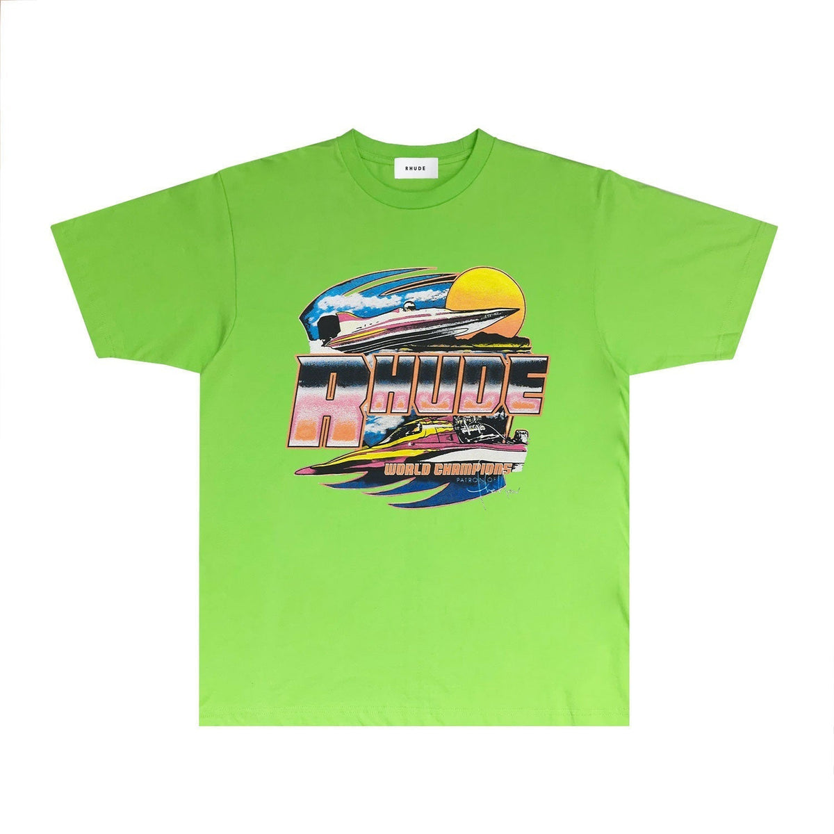 Rhude T-shirts Printed Trendy Pure Cotton