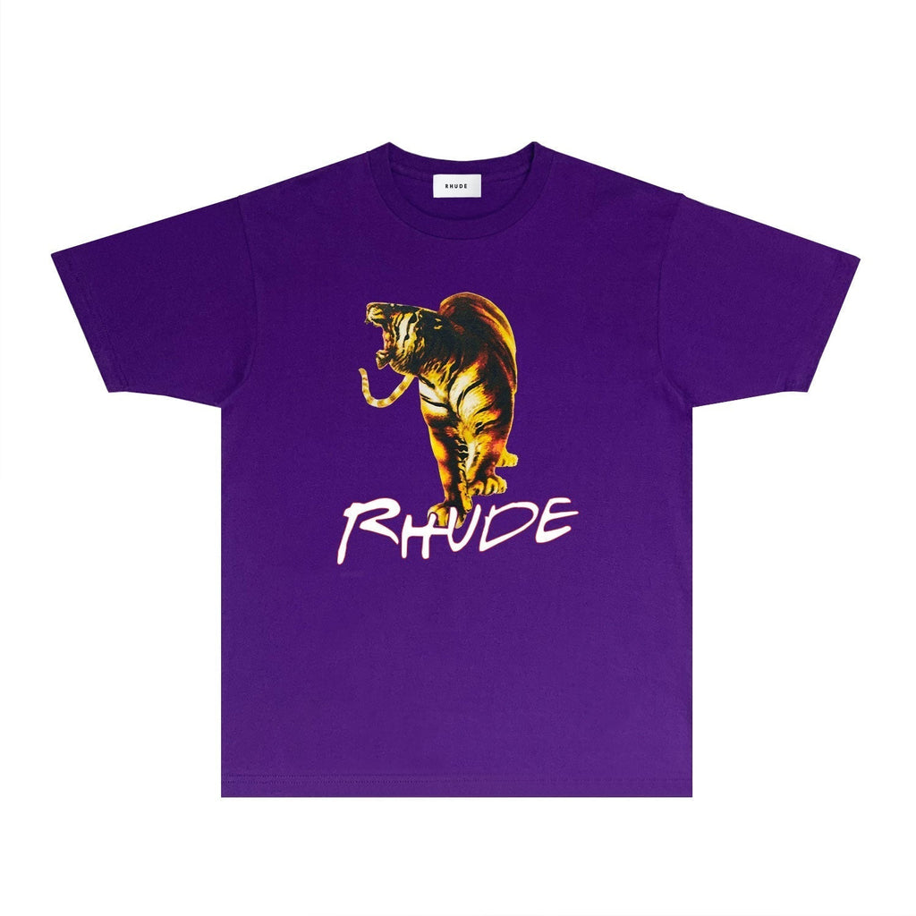 Rhude T-shirts Printed Trendy Pure Cotton
