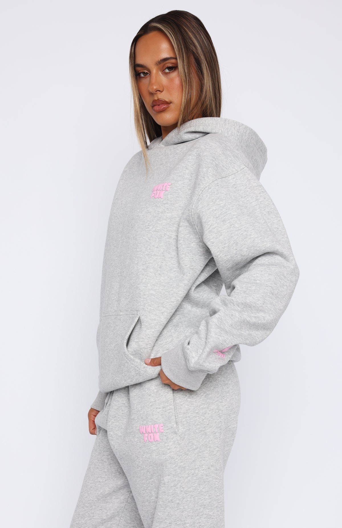 11th Street Keeping It Real Oversized Hoodie Jelly Bean