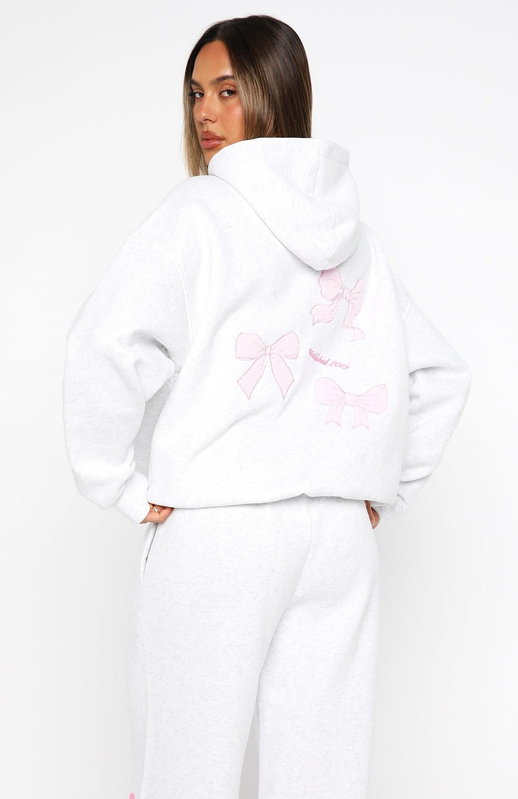 Daydreamers Madeline Oversized Hoodie Grey Marle