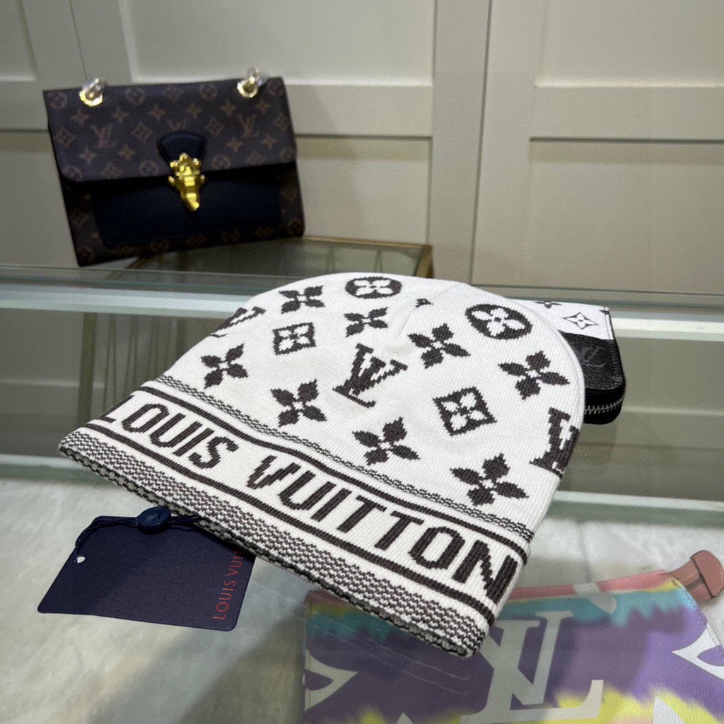 L/V Printed Knit Beanie
