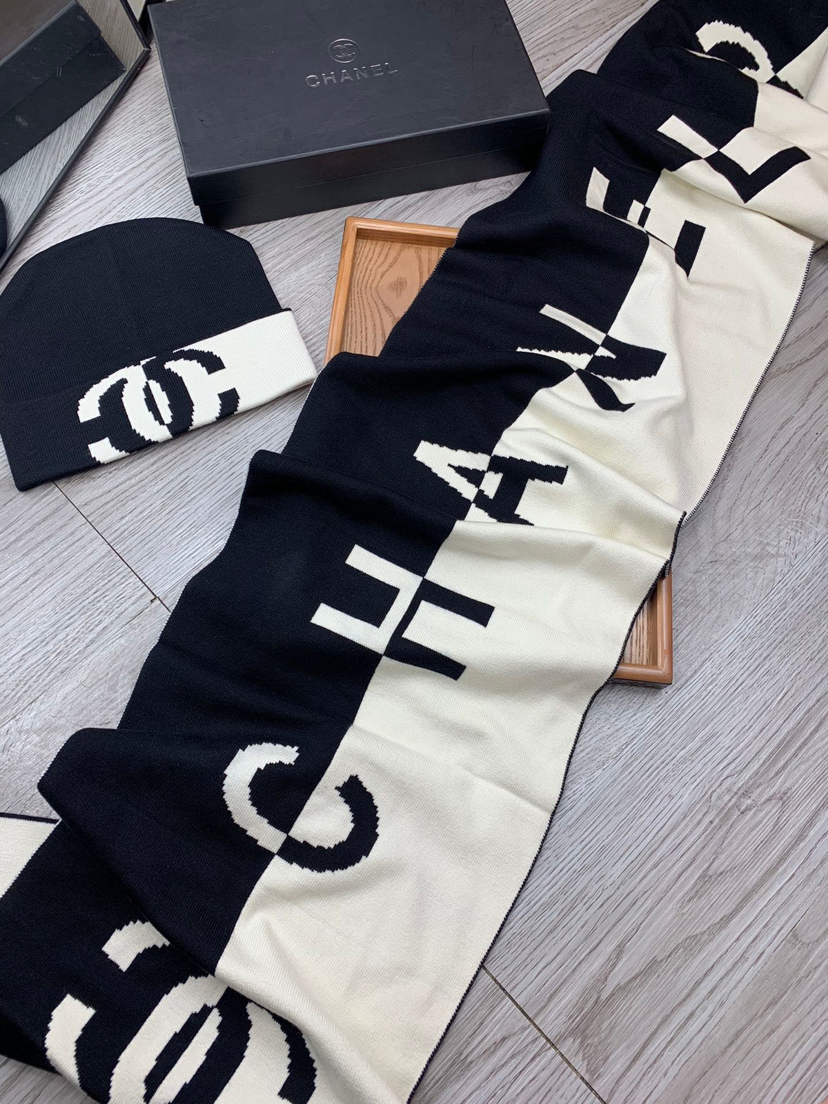 Beanie and Scarf Stylish two-piece set
