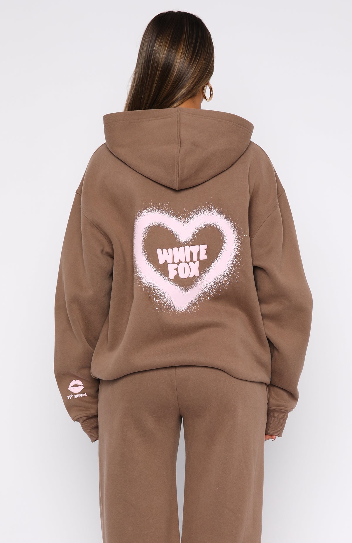 11th Street City Girl At Heart Oversized Hoodie - Cinnamon Bun