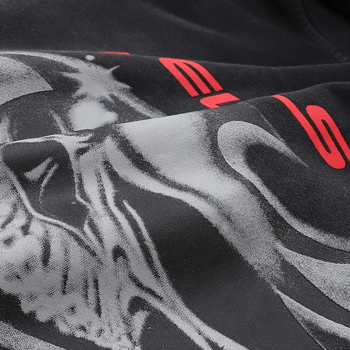 Hellstar Hoodie & Pants autumn and winter flare black flame pants hoodie