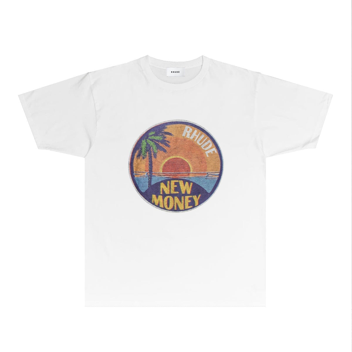 Rhude T-shirts Printed Trendy Pure Cotton