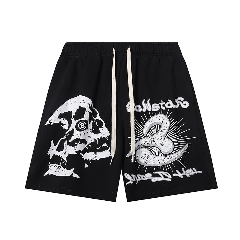 Hellstar Shorts Retro abstract print