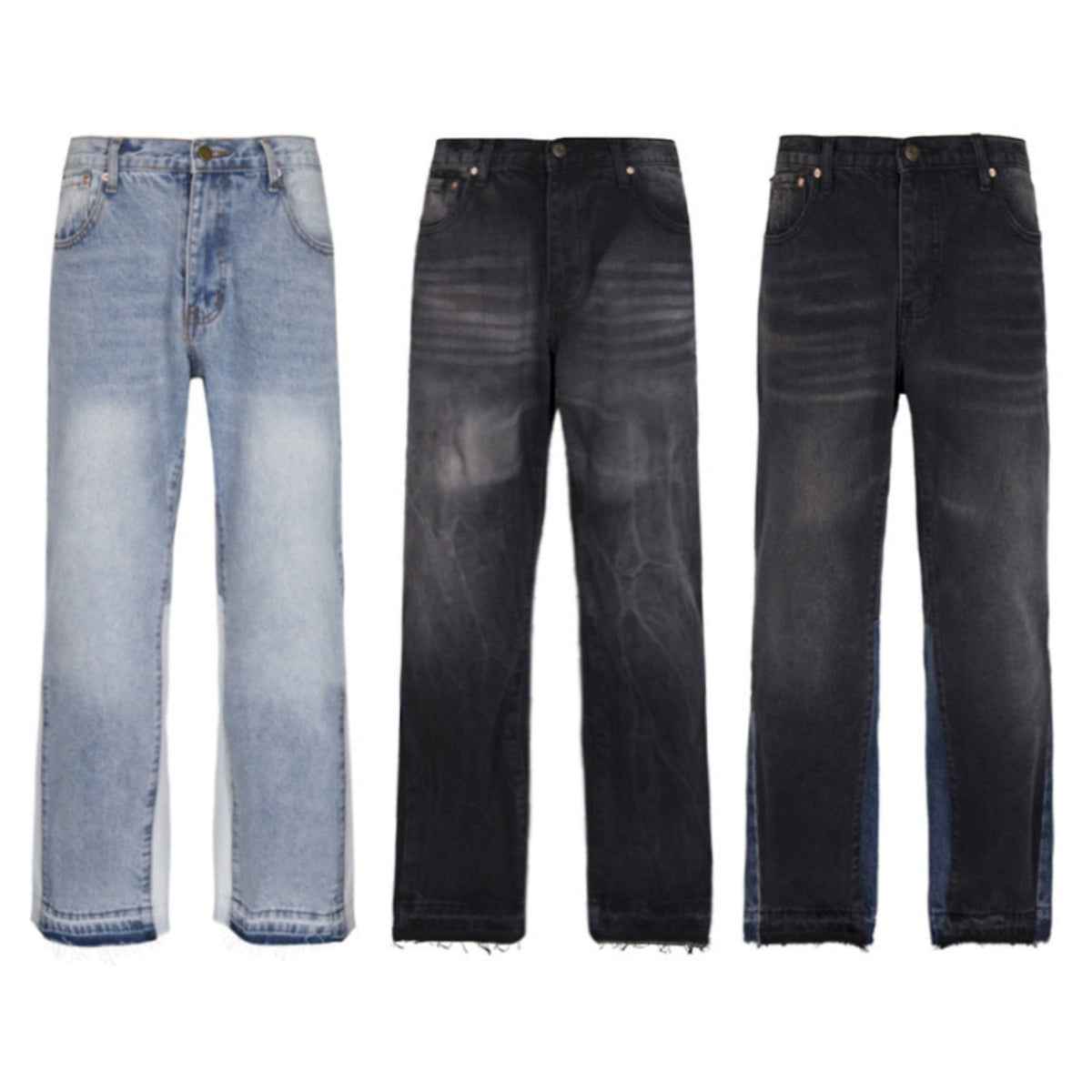 Gallery Dept Jeans Color-matching Flared Jeans Floor-mopping Straight Pants