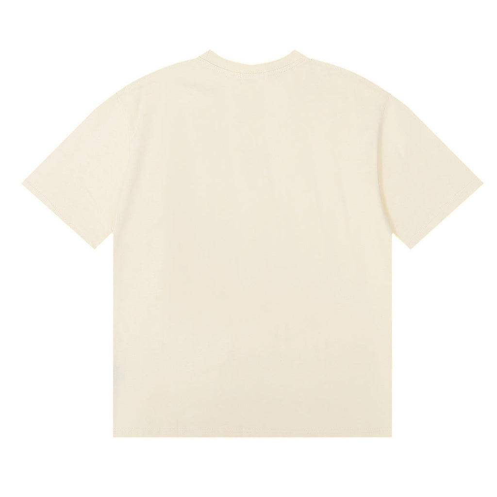 Rhude T-shirts Petrol Patch Racing Motor Cotton Casual Short Sleeve Men and Women