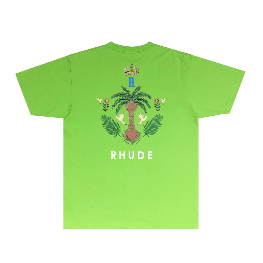 Rhude T-shirts Printed Trendy Pure Cotton