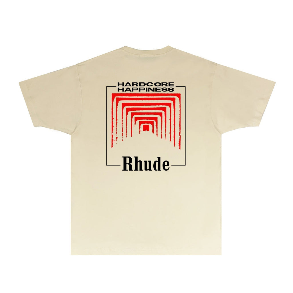 Rhude T-shirts Printed Trendy Pure Cotton