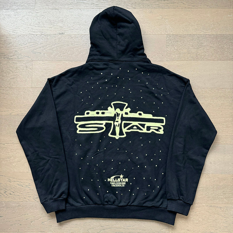 Hellstar Hoodie Wash and Do Old Casual Shorts Summer