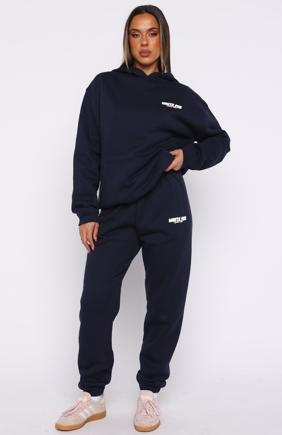 Club 14 Trinity Oversized Hoodie Navy