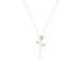 Ambush Rose Charm Necklace Silver