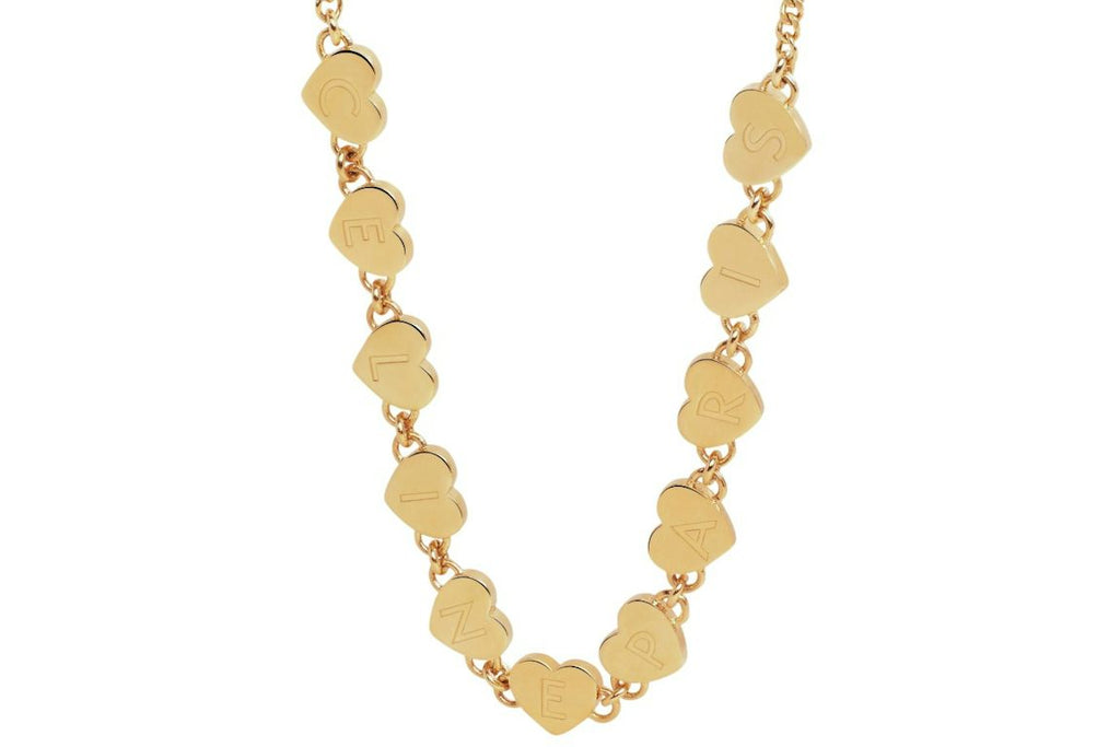 Celine Heart Brass with Gold Finish Bracelet Gold