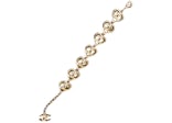 Chanel Heart Shape CC Logo Bracelet Gold (AB7887)
