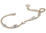 Chanel Interlocking Choker Necklace Gold/Silver/Crystal