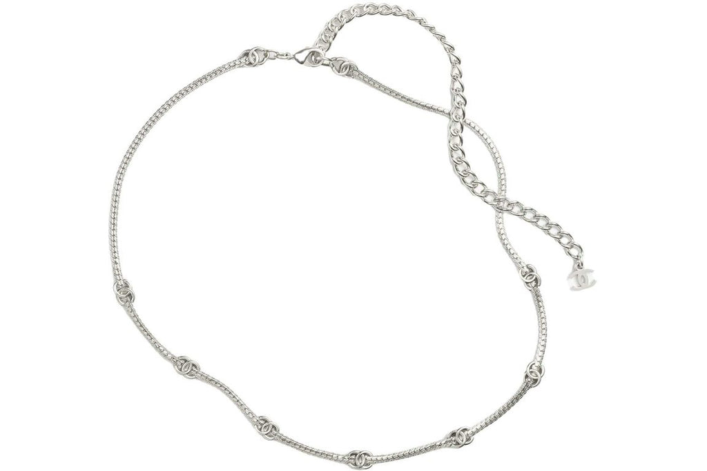 Chanel Metal Necklace Silver (ABE254 B18058 NZS81)