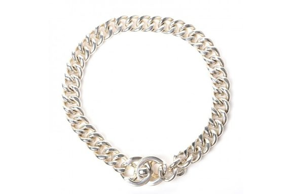 Chanel CC Choker Necklace Chain Link