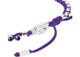 Dior x ERL Bracelet Purple Technical Rope and Purple Crystals