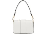 Fendi Fendace Brooch Mini Baguette White