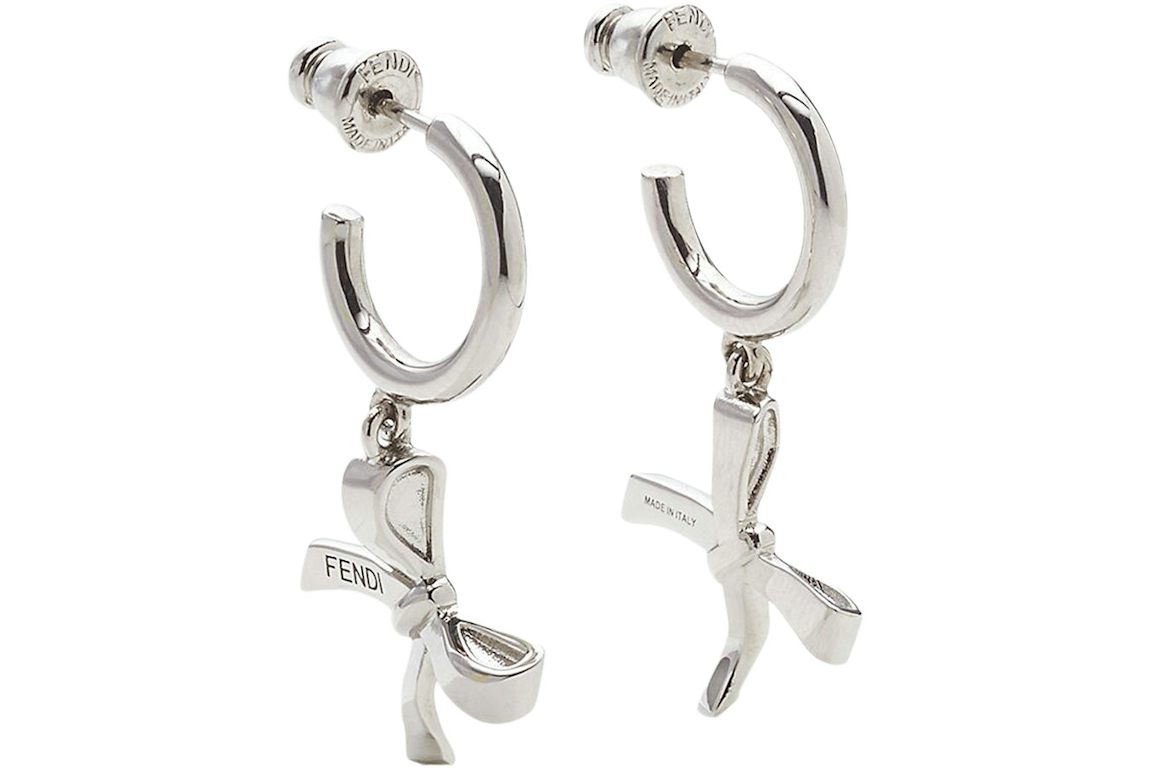 Fendi by Marc Jacobs Fendi Bow Earrings Silver-Colored Earrings