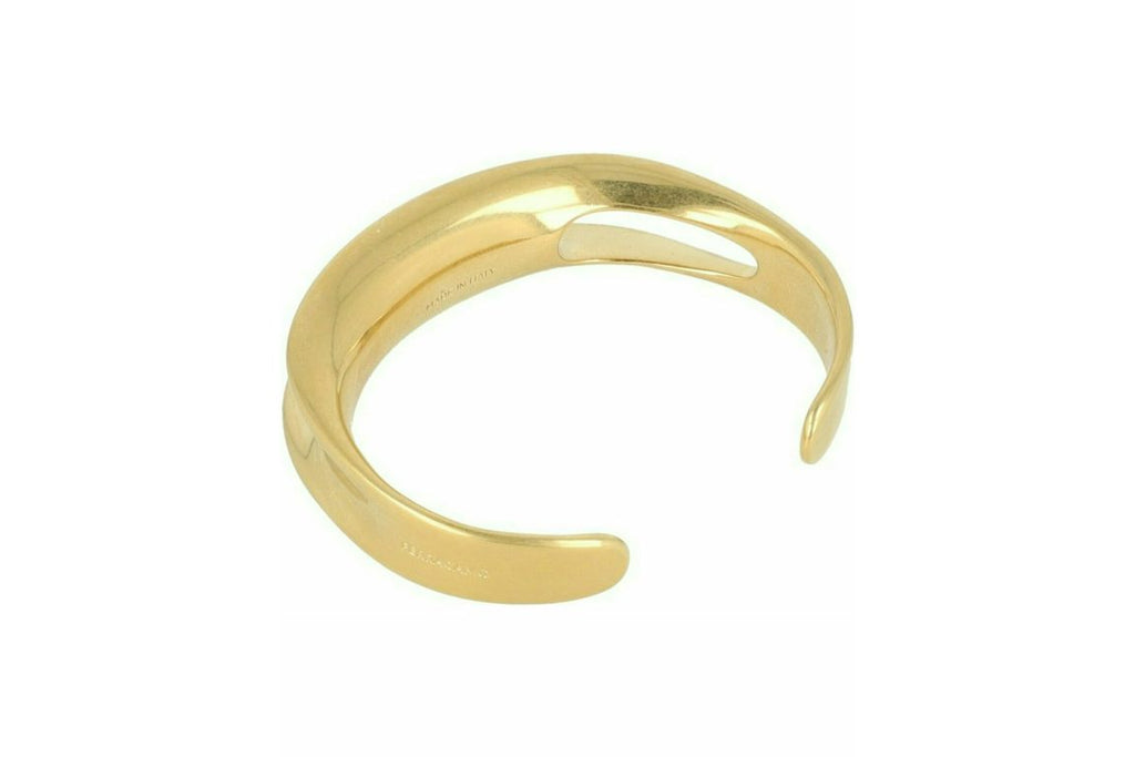 Ferragamo Asymmetrical Sculptural Bracelet Gold