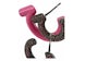 Ferragamo Pink Ferragamo Crystal-Embellished Gancini Half-Hoop Earrings
