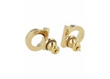 Ferragamo Crystal-Embellished Mini Bijoux Earrings Yellow