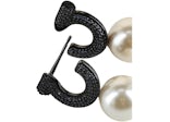 Ferragamo Blue Ferragamo Gancini Faux Pearl Stud Earrings