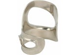 Ferragamo Large Sculptural Cutout Bracelet Silver