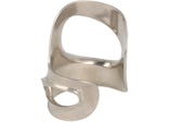 Ferragamo Medium Sculptural Cutout Cuff Silver