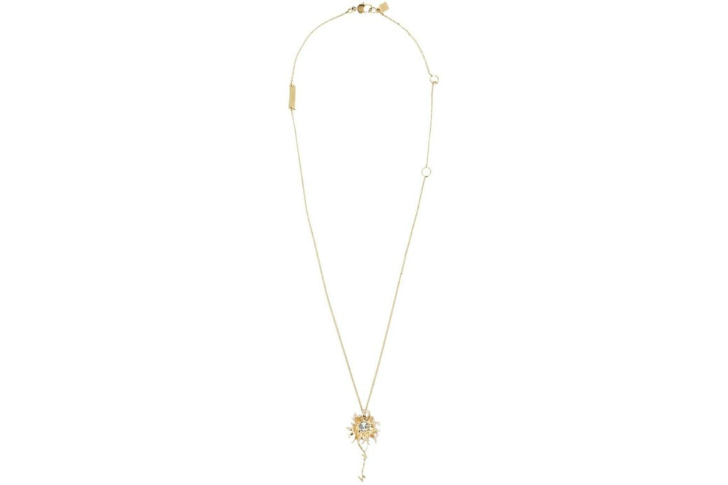 Givenchy Daisy And Givenchy Signature Necklace Gold/White