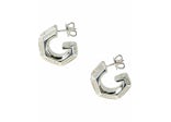 Gucci Silver Gucci G Cube Earrings Silver