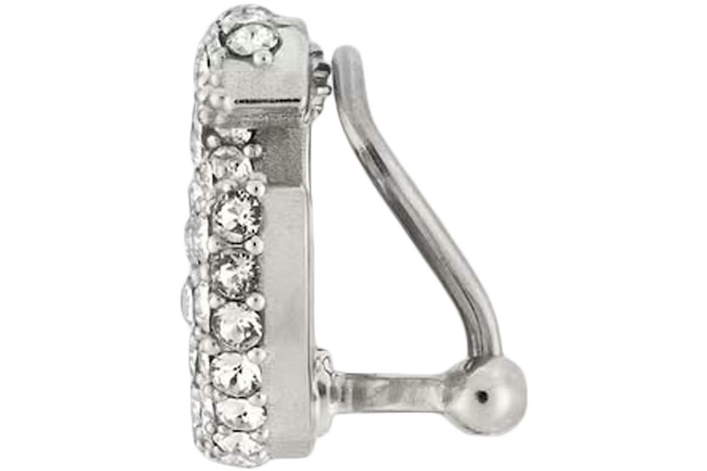 Gucci GG Marmont Single Crystal Earring Palladium-tone
