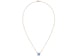 Hermes Mini Pop H Pendant Bleu Sature