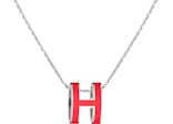 Hermes Pendant Pop H Coral Red