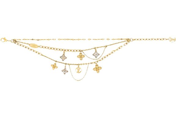 Louis Vuitton Blooming Strass Bracelet Gold