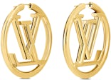 Louis Vuitton Louise Hoop Earrings Gold