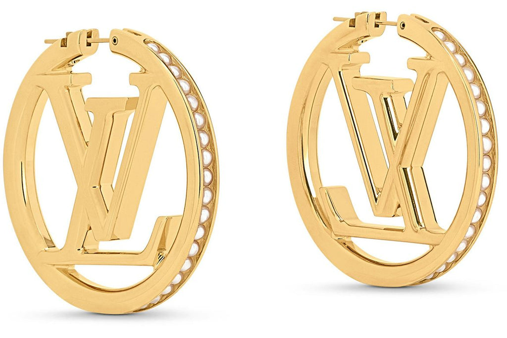 Louis Vuitton Louise Pearls Earrings Gold