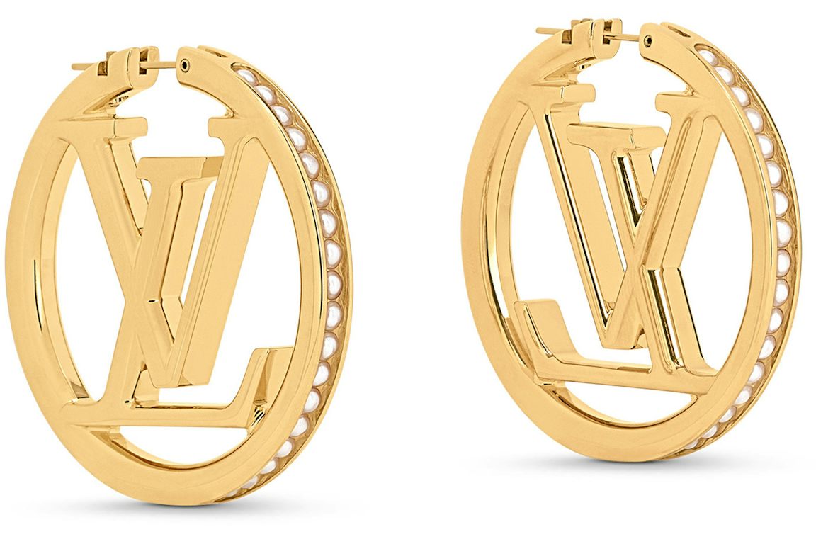 Louis Vuitton Louise Pearls Earrings Gold
