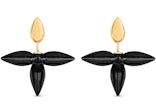 Louis Vuitton Louisette Earrings Black/Gold