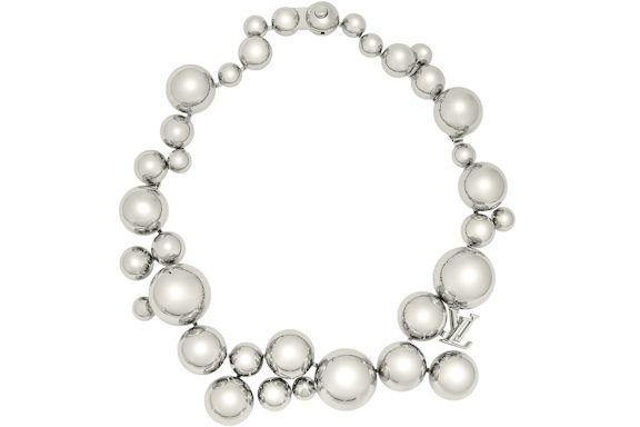 Louis Vuitton x Yayoi Kusama Metal Dots Necklace Silver