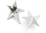Mugler H&M Star-Shaped Earrings Silver-colored