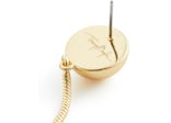 Mugler H&M Teardrop Earrings Gold-colored