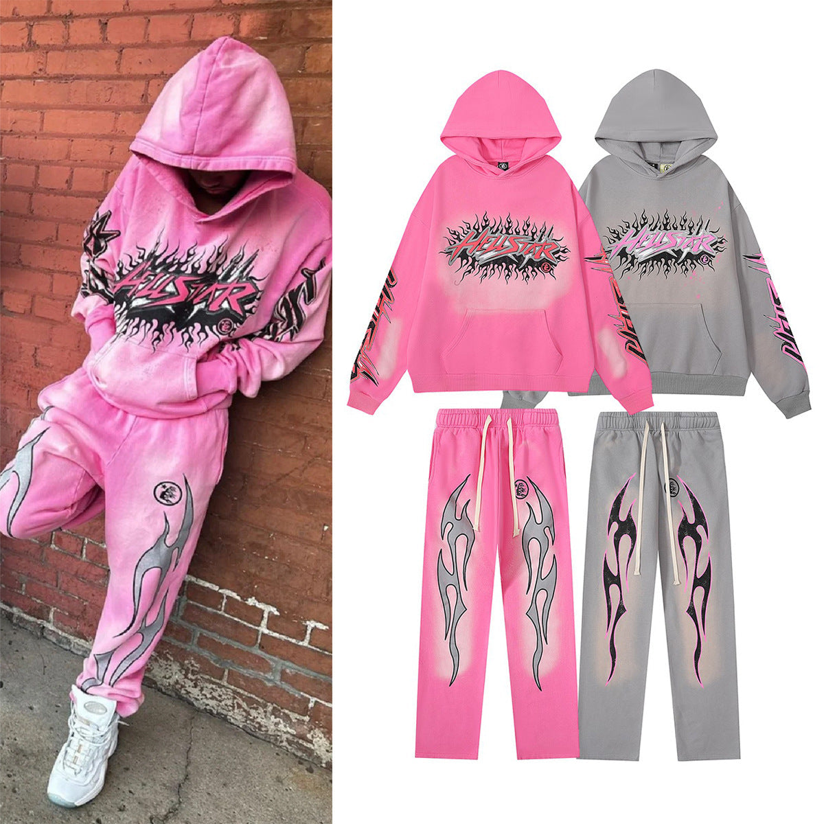 Hellstar Hoodie & Pants Retro Hoodie