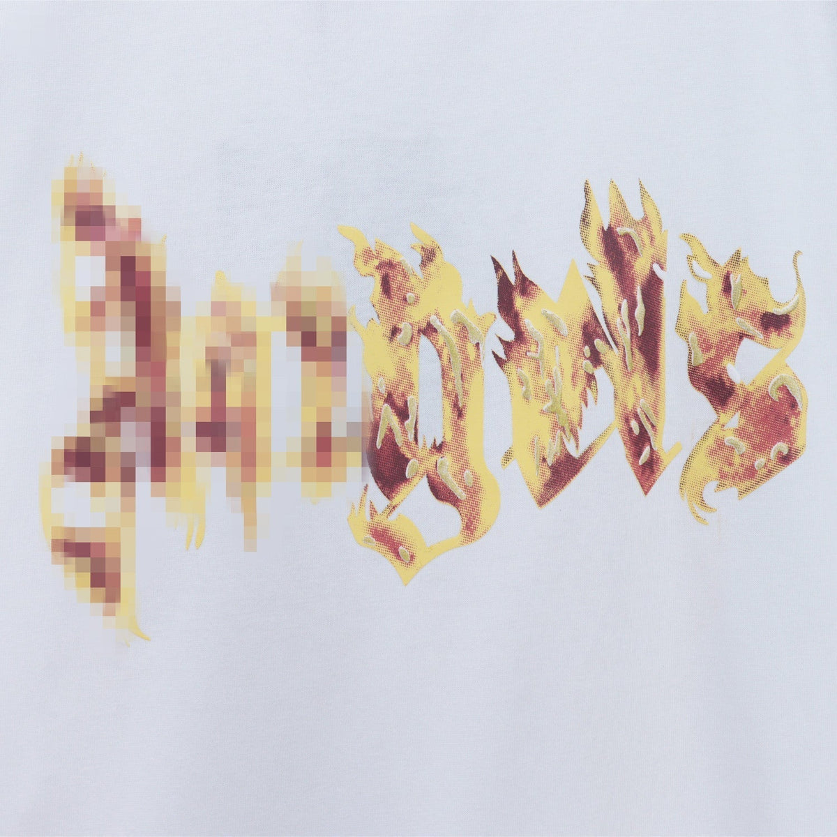 Palm Angels T-shirt Flame Letter Logo Short Sleeve T-shirt