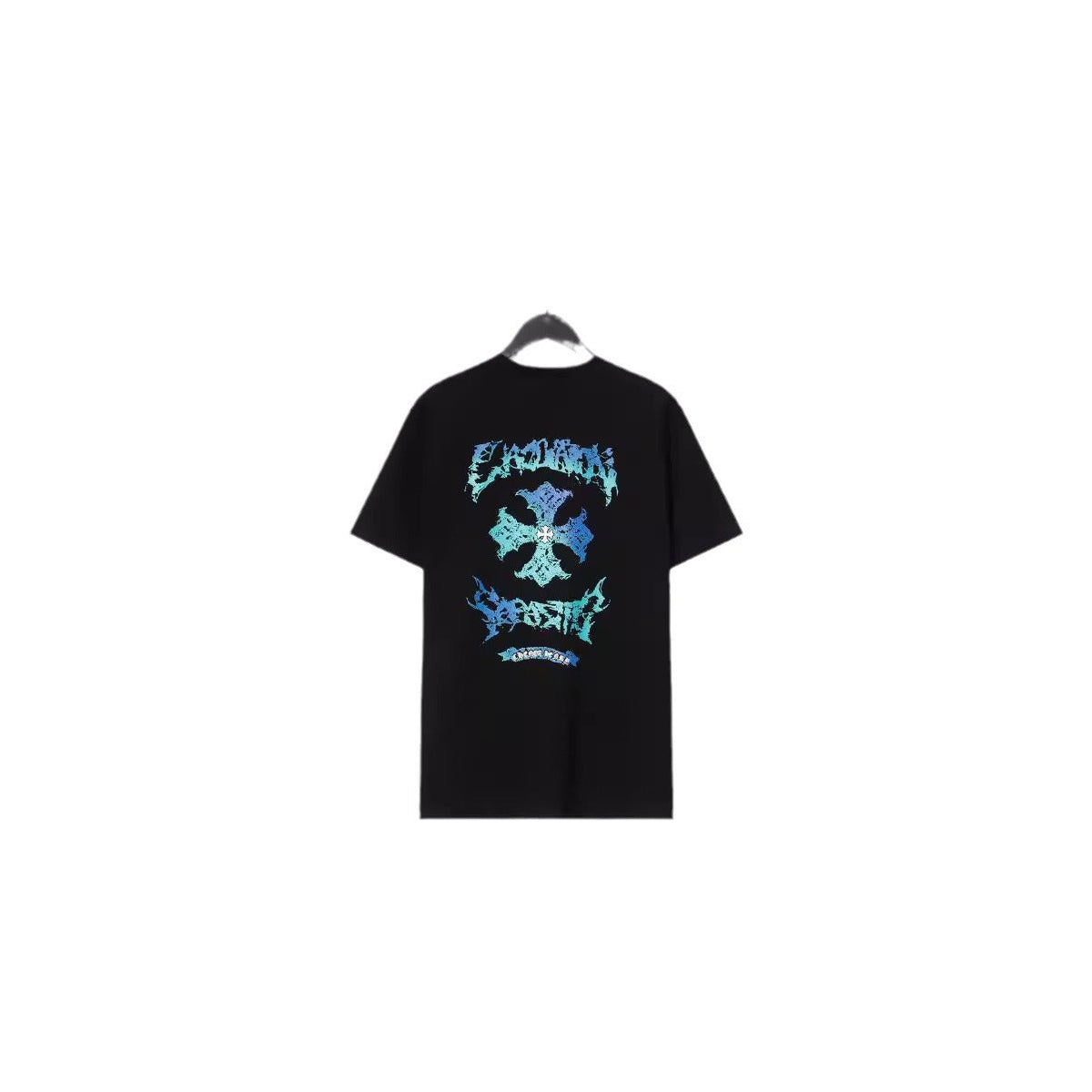 CHH Chrome Heart T Shirts Sanskrit Cross Print Embroidery Loose Short Sleeve T-Shirt