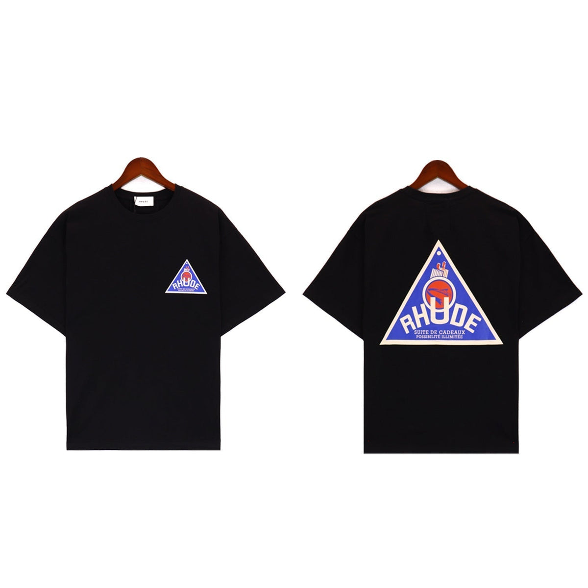Rhude T-shirt Micro Label Alphabet Slogan Pattern Printed Short Sleeve T-shirt